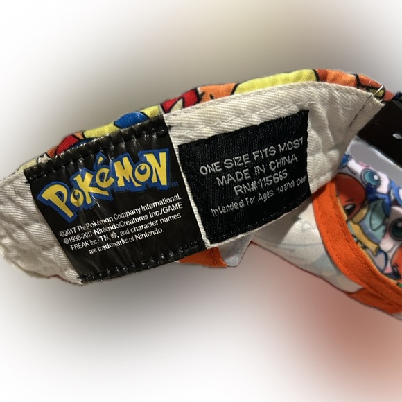 Pokemon Vibrant Character Hat Baseball Cap OSFM Youth - Picture 3 of 3